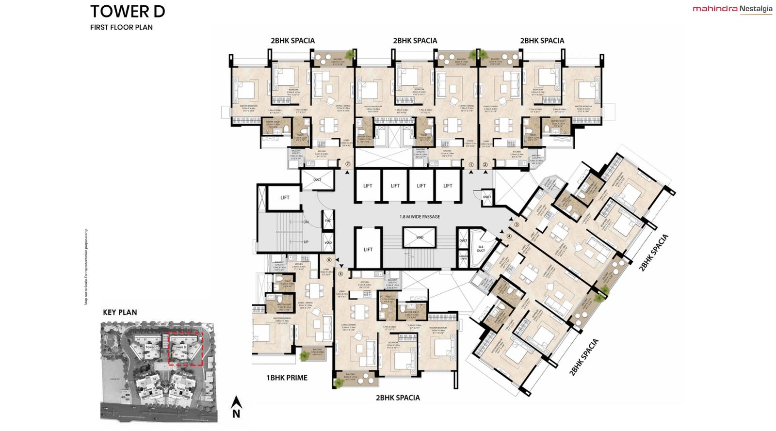 Mahindra-Nestalgia-Typical-Floor-Plan- D Wing